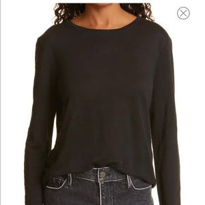 Frame - Long Sleeve Pocket Tee - Black M